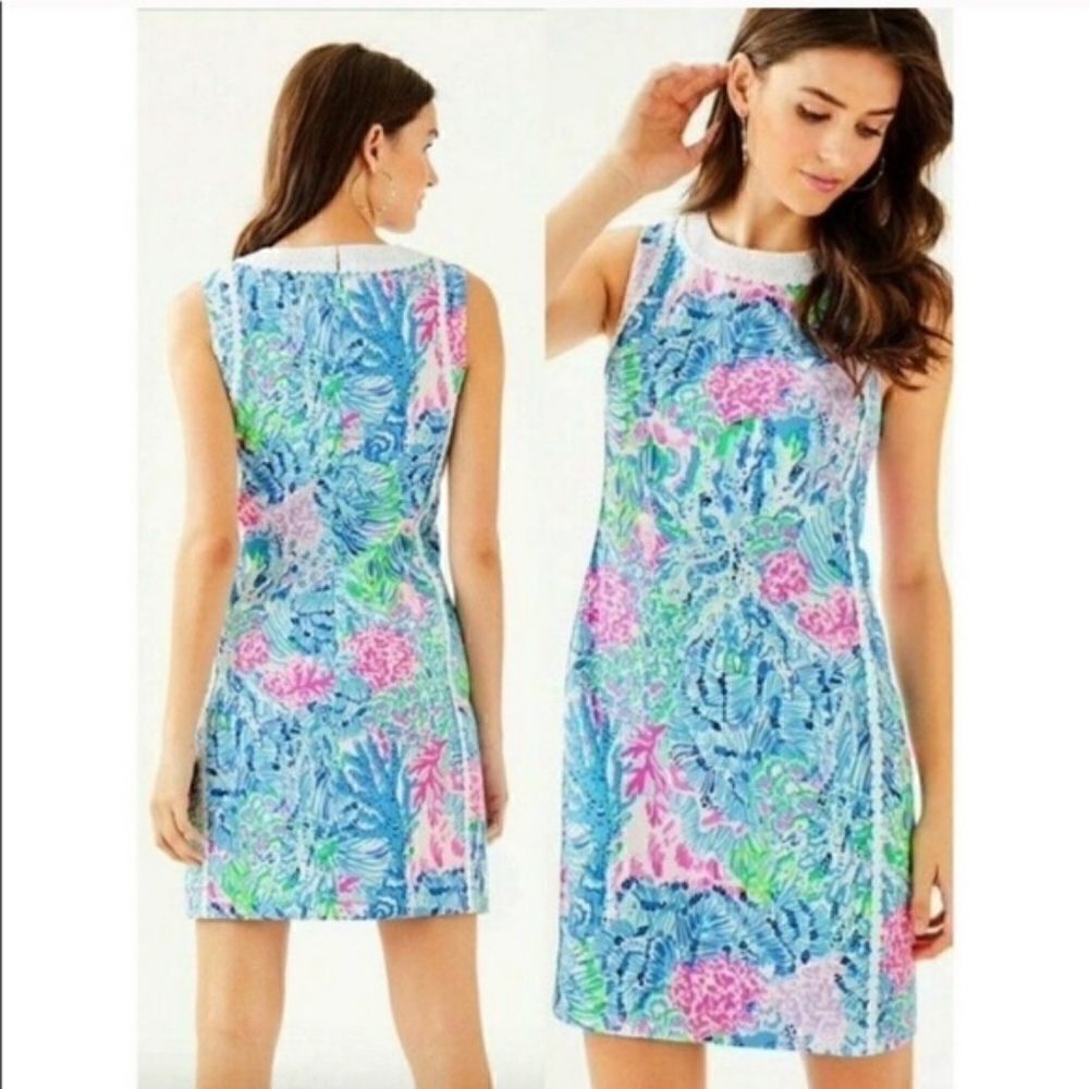 Lilly Pulitzer Mila Stretch Shift Dress Multi Sink